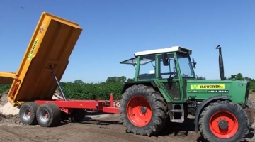 Trekker met dumper (5 m3)